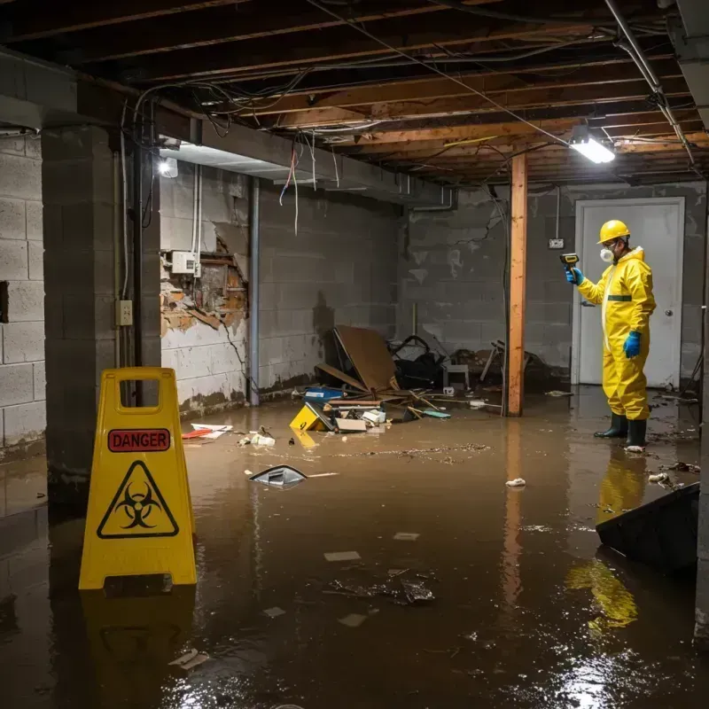 Flooded Basement Electrical Hazard in New Union, TN Property